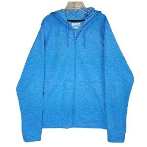 Duluth Trading Co. Womens XL Performance Full Zip Hoodie Heather Blue Activewear